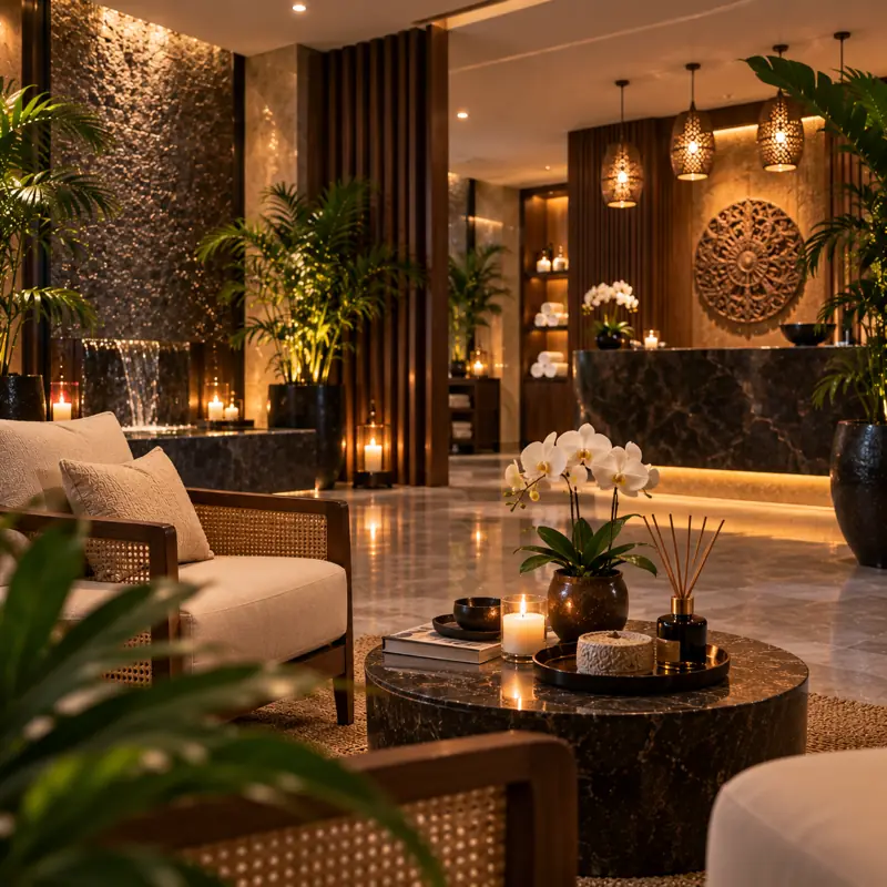 Reception at New Sun Thai Spa, Liwan Mazaya