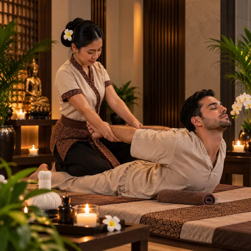 Thai Massage at New Sun Thai Spa, Liwan
