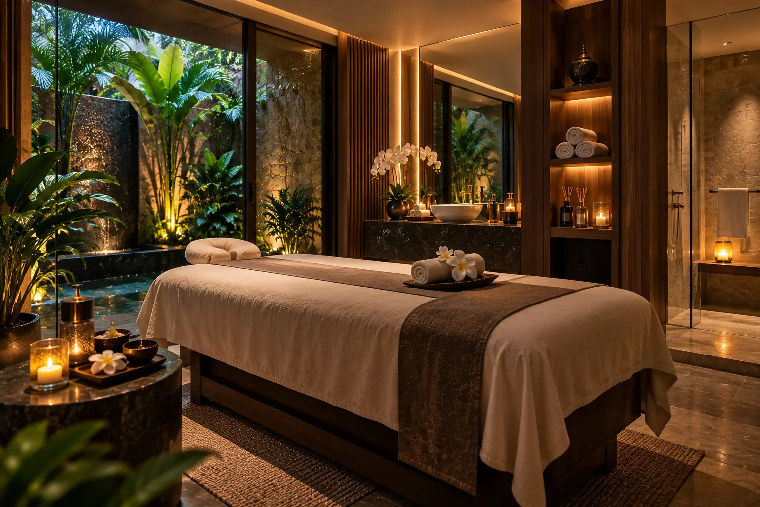 Private treatment room at the nearest spa in Liwan
