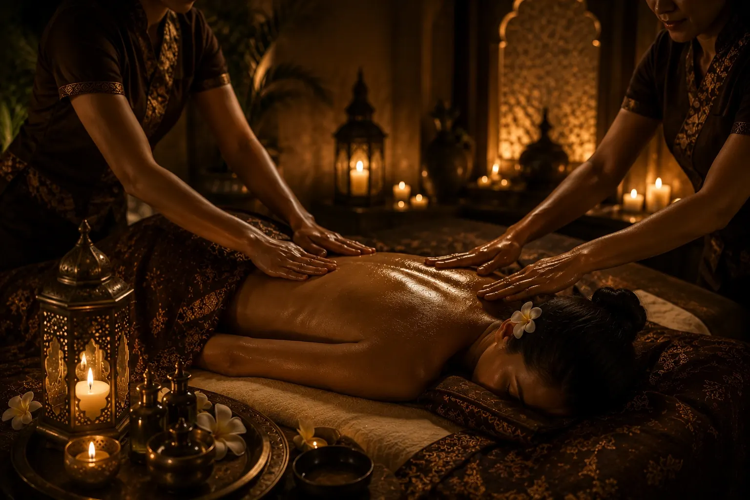 4 hand massage in Dubai