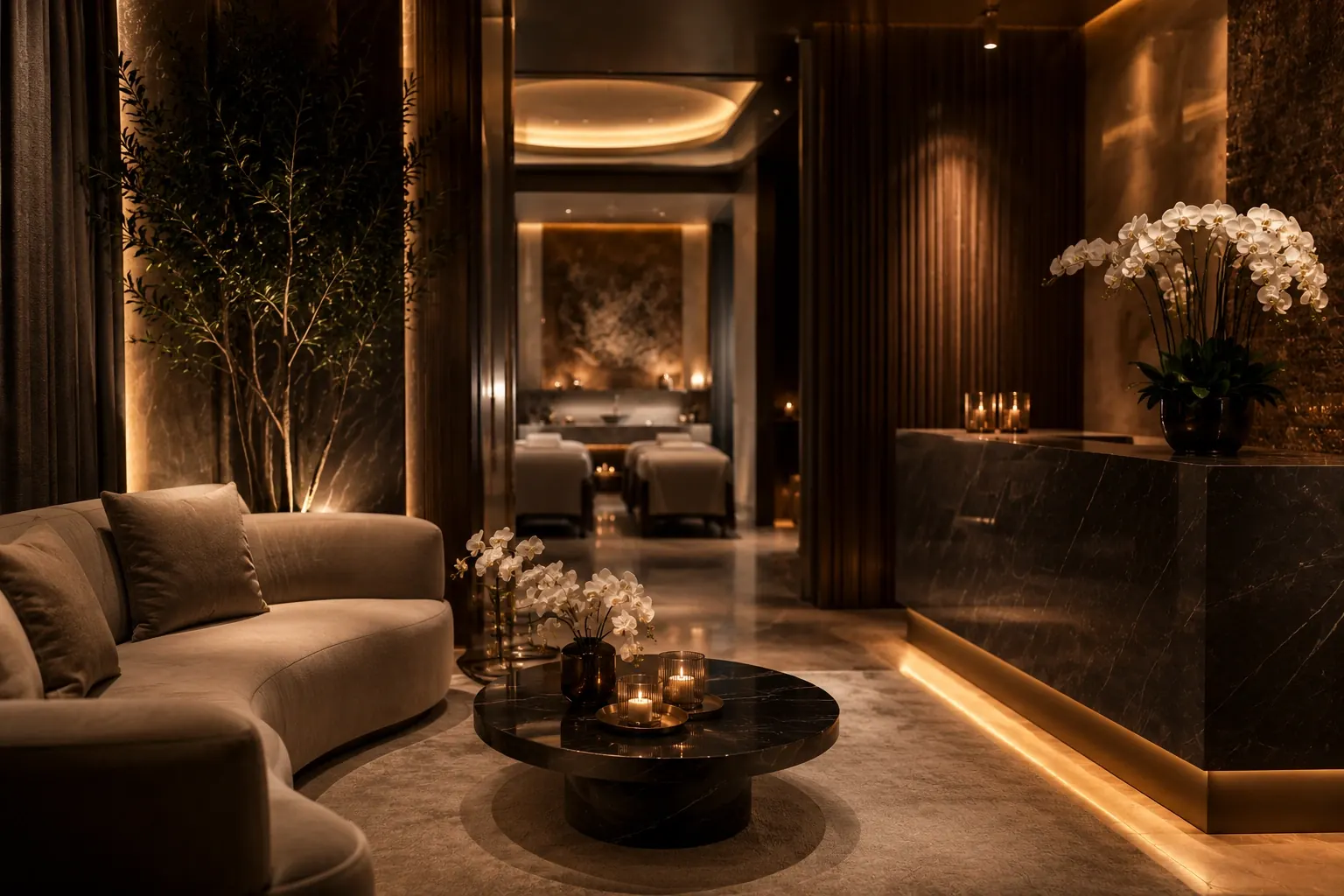 New Sun Thai Spa Liwan Dubai treatment room