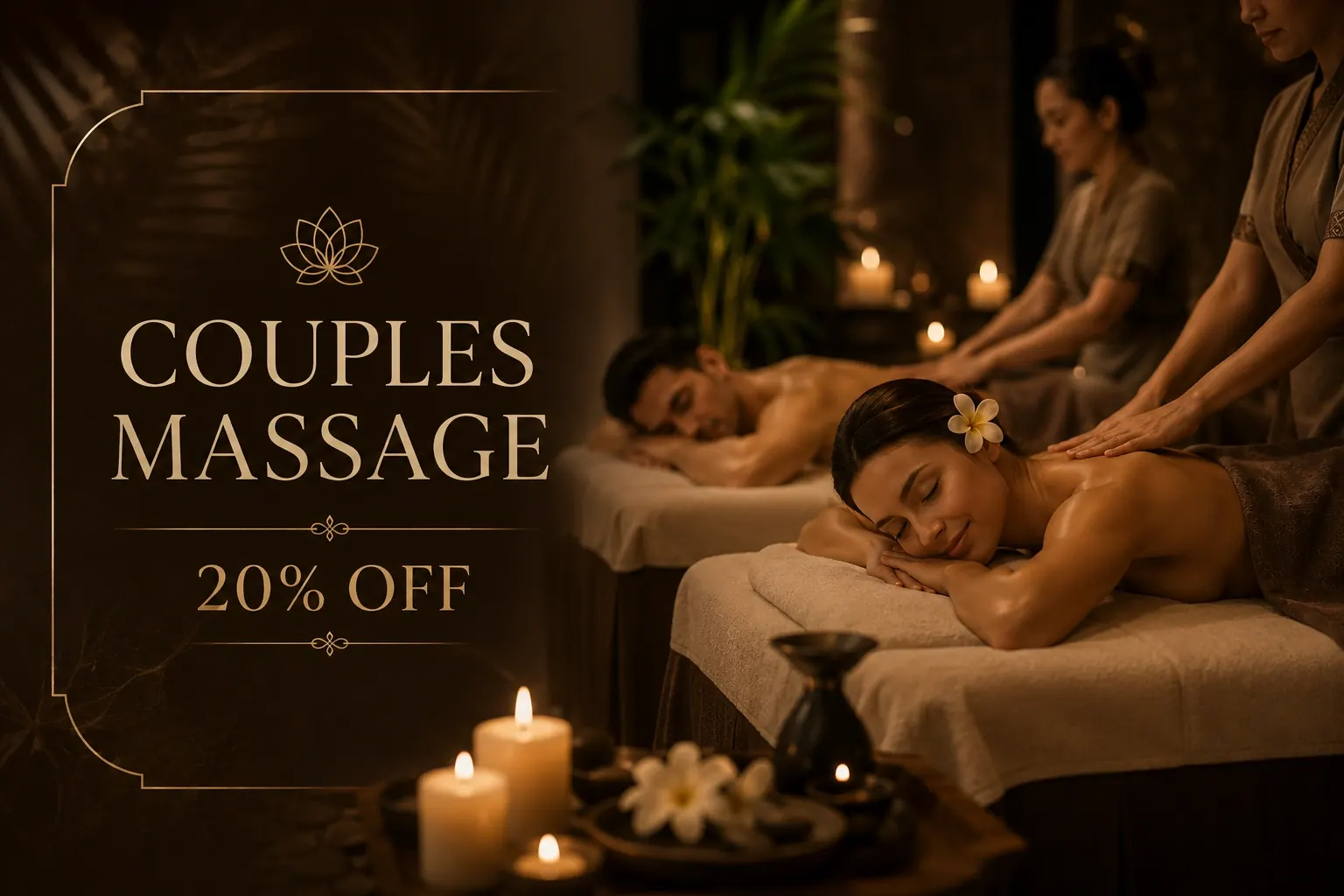 Couples massage offer at New Sun Thai Spa Liwan Dubai