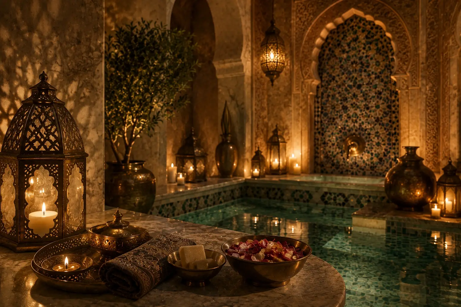 Moroccan bath in Liwan Dubai